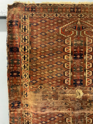Turkmen antique Yomut ensi rug (152 x 114cm) *AF
