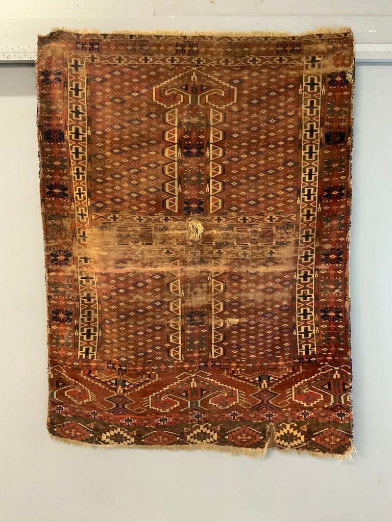 Turkmen antique Yomut ensi rug (152 x 114cm) *AF