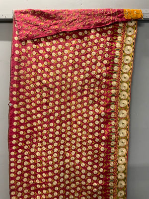  Indo-Pak antique Sindh silk embroidery (72 x 236cm)