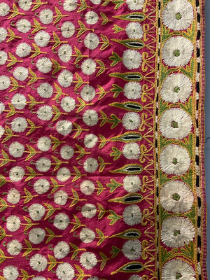  Indo-Pak antique Sindh silk embroidery (72 x 236cm)