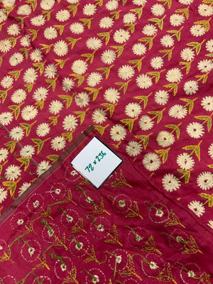  Indo-Pak antique Sindh silk embroidery (72 x 236cm)