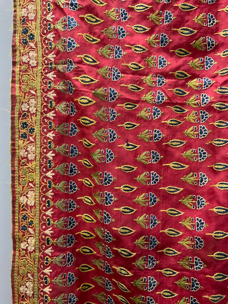 Indo-Pak antique Sindh silk embroidery (69 x 224cm)