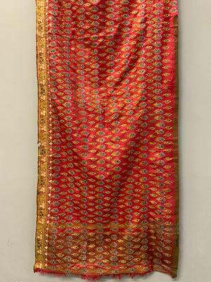 Indo-Pak antique Sindh silk embroidery (69 x 224cm)