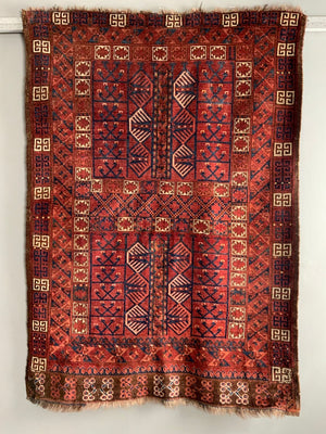 Turkmen antique Ersari ensi rug (176 x 126cm)