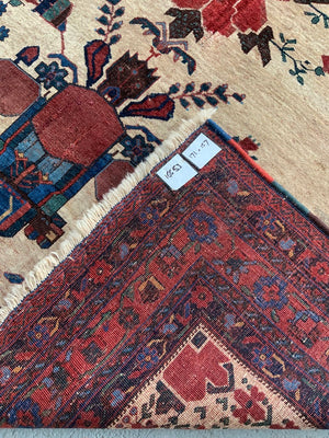 Afshar antique cream field rug (171 x 157cm)