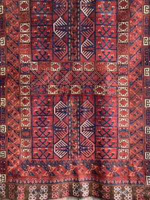 Turkmen antique Ersari ensi rug (176 x 126cm)