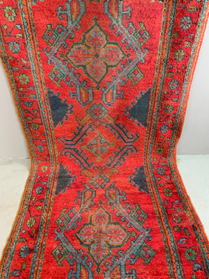 Turkish 'red Turkey' carpet hall kelleigh runner (391 x 126cm)