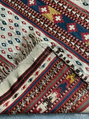 N. Afghanistan / Uzbek Flatweave (126 X 131Cm) Flatweave