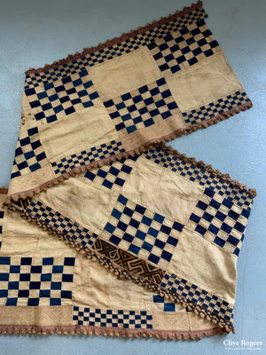 African Kuba Congolese Rafia & Cotton Long Hanging (670 X 65Cm)