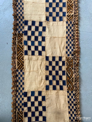 African Kuba Congolese Rafia & Cotton Long Hanging (670 X 65Cm)