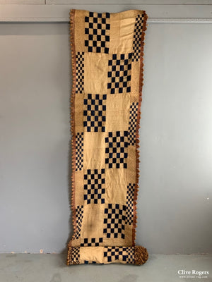 African Kuba Congolese Rafia & Cotton Long Hanging (670 X 65Cm)