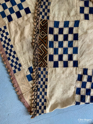 African Kuba Congolese Rafia & Cotton Long Hanging (670 X 65Cm)