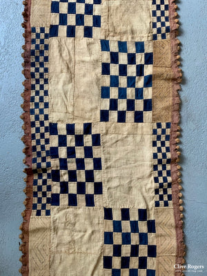 African Kuba Congolese Rafia & Cotton Long Hanging (670 X 65Cm)