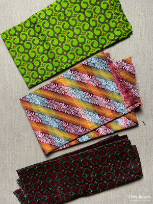 African Wax Printed Cloth (3 Asorted Pieces)