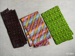 African Wax Printed Cloth (3 Asorted Pieces)