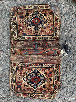 Afshar Antique Panier Bag ( 66 X 32Cm)