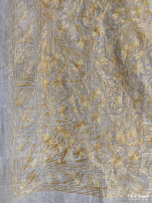 Bengal Silk Embroidery On Muslin Made For The Ottoman Market Circa 1900 Embroidery