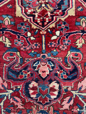 Ahar Heriz Medallion Carpet (355 X 257Cm)