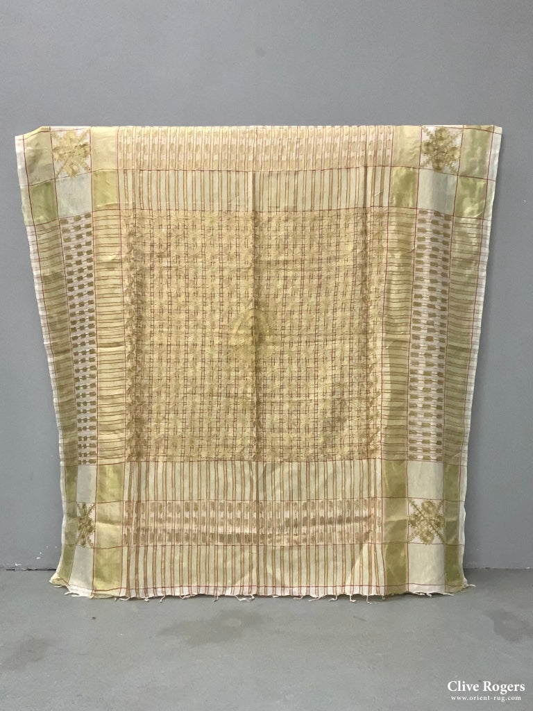 Embroidered Silk (136 X 128 Cm)