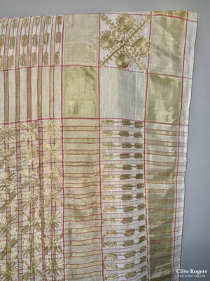 Embroidered Silk (136 X 128 Cm)