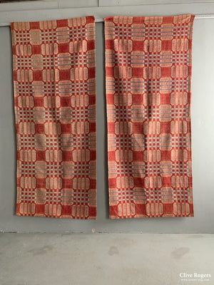 American (Pair) Coverlets (215 X 91Cm) Coverlet