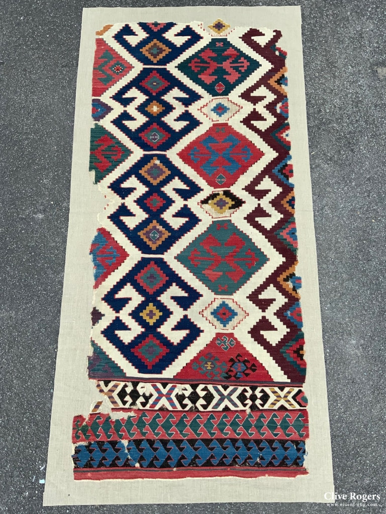 Mounted Kilim Fragment (206 X 90Cm)