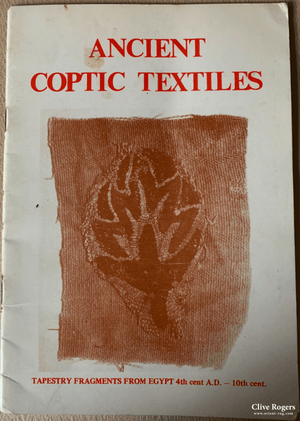 Ancient Coptic Textiles Clive Rogers Brighton 1979