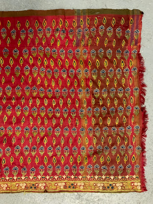 Indo-Pak antique Sindh silk embroidery (69 x 224cm)