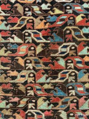 Antique Kurdish Bidjar Long Rug (310 X 132Cm) Rug