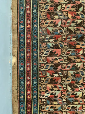 Antique Kurdish Bidjar Long Rug (310 X 132Cm) Rug