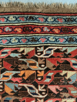 Antique Kurdish Bidjar Long Rug (310 X 132Cm) Rug