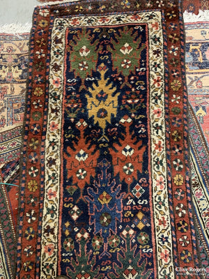 Persian Antique Kurdish Runner (Repaired) Circa 1880 Runner