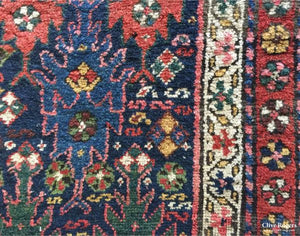 Persian Antique Kurdish Runner (Repaired) Circa 1880 Runner