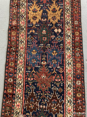 Persian Antique Kurdish Runner Circa 1880 Runner
