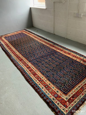 Armenian Antique Long Rug - With Inscription (371 X 142Cm) Rug