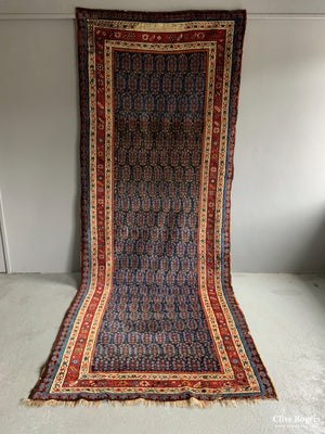 Armenian Antique Long Rug - With Inscription (371 X 142Cm) Rug