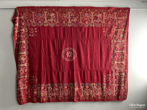 Asia Minor Antique Greek Wool Coverlette (240 X 190Cm) Cover