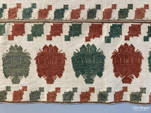 Asytpalaia Dodecanese Embroidered Valance Commissioned Circa 1700 Embroidery