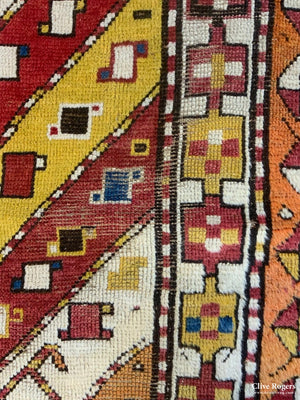 Azeriabiajan Kurdish Or Genge Antique Runner (302 X 98Cm)