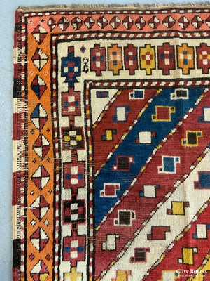 Azeriabiajan Kurdish Or Genge Antique Runner (302 X 98Cm)