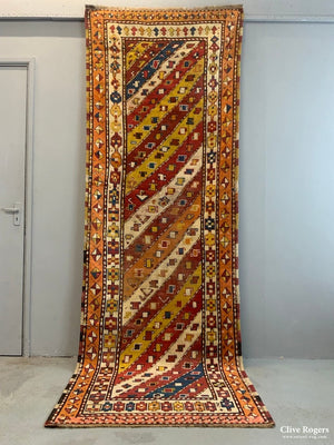 Azeriabiajan Kurdish Or Genge Antique Runner (302 X 98Cm)