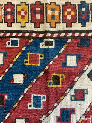 Azeriabiajan Kurdish Or Genge Antique Runner (302 X 98Cm)