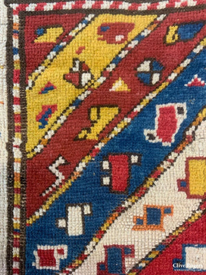 Azeriabiajan Kurdish Or Genge Antique Runner (302 X 98Cm)