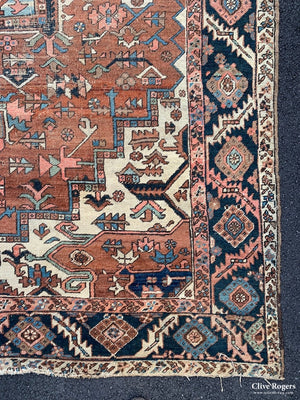 Azeri Heriz Antique Oversize Carpet ( 380 X 300 Approx )
