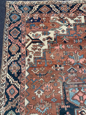 Azeri Heriz Antique Oversize Carpet ( 380 X 300 Approx )