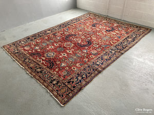 Persian Heriz Carpet Mid 20Th Cent Carpet
