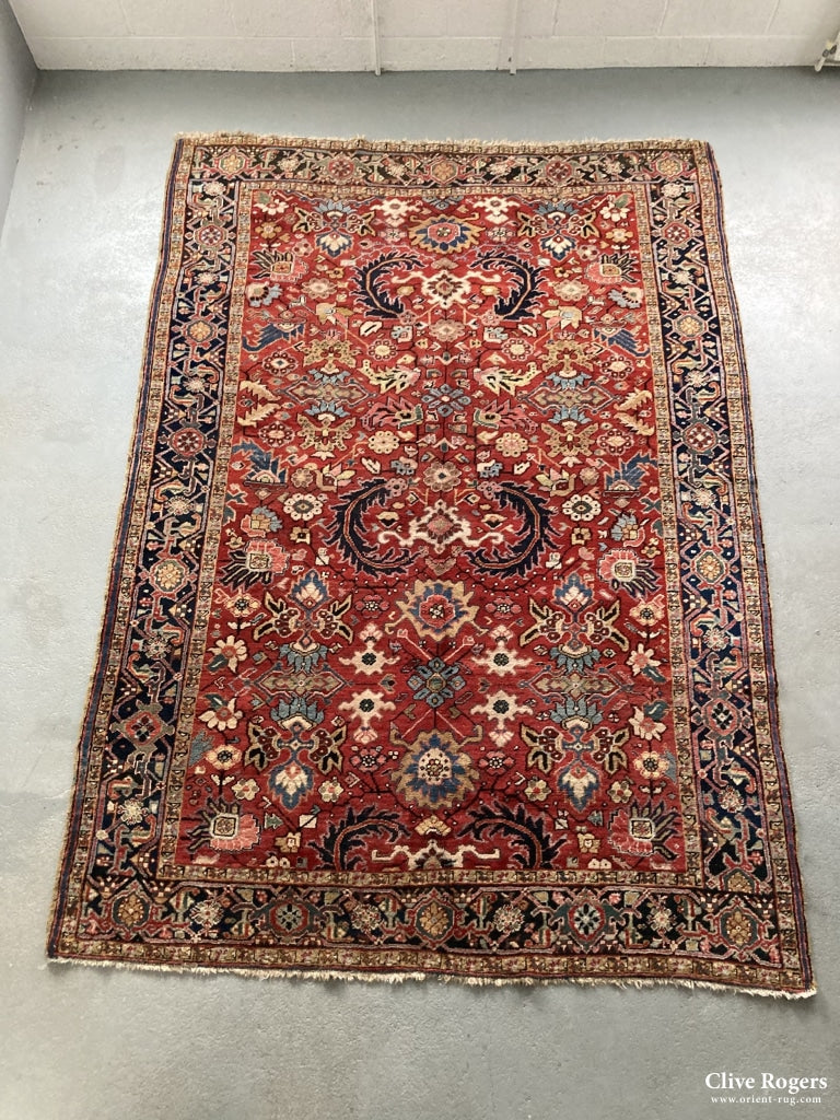 Persian Heriz Carpet Mid 20Th Cent Carpet