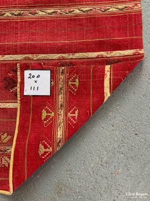 S.e. Asian Fine Cotton Brocade With Gilt (200 X 111Cm)