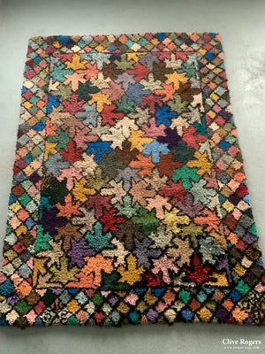 British Hooky / Proddy Rag Rug (229 X 165Cm)