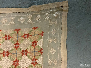 Bulgarian Fine Sik Embroidery (113 X 113Cm) Embroidery